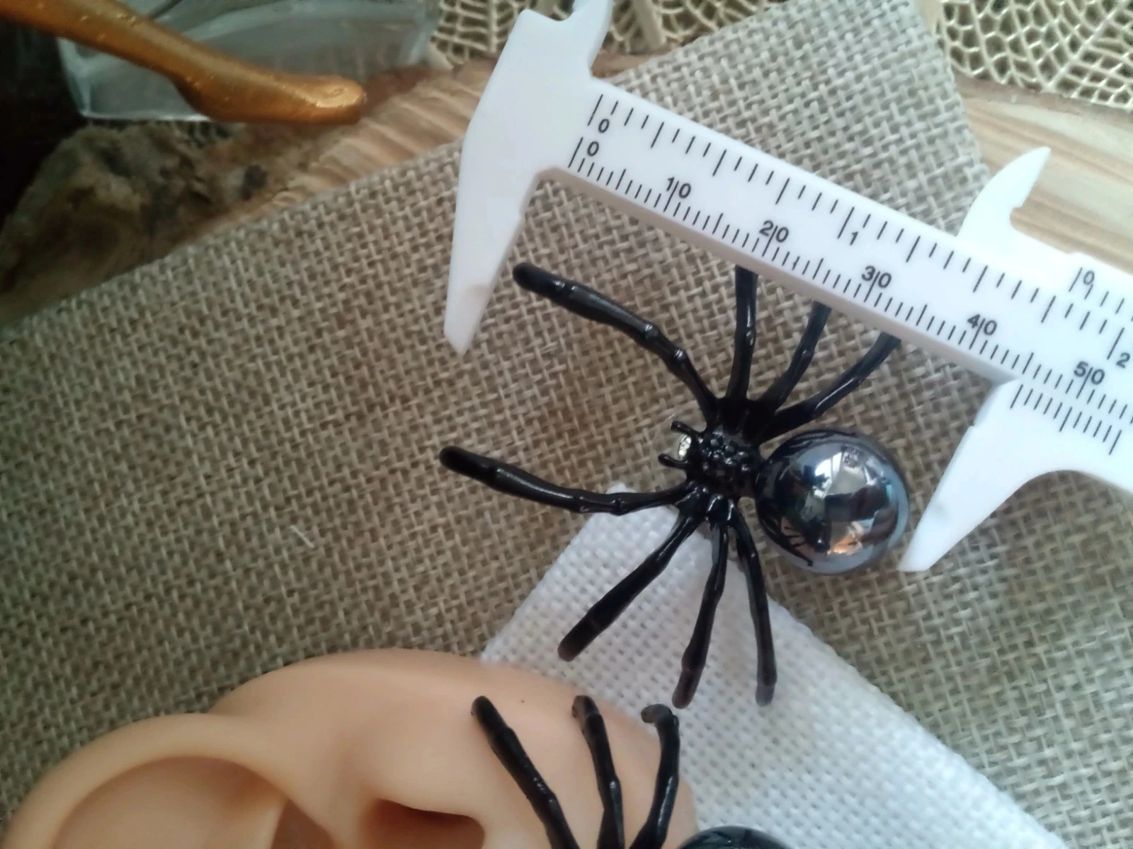 Brincos de aranha pretos – photo 2